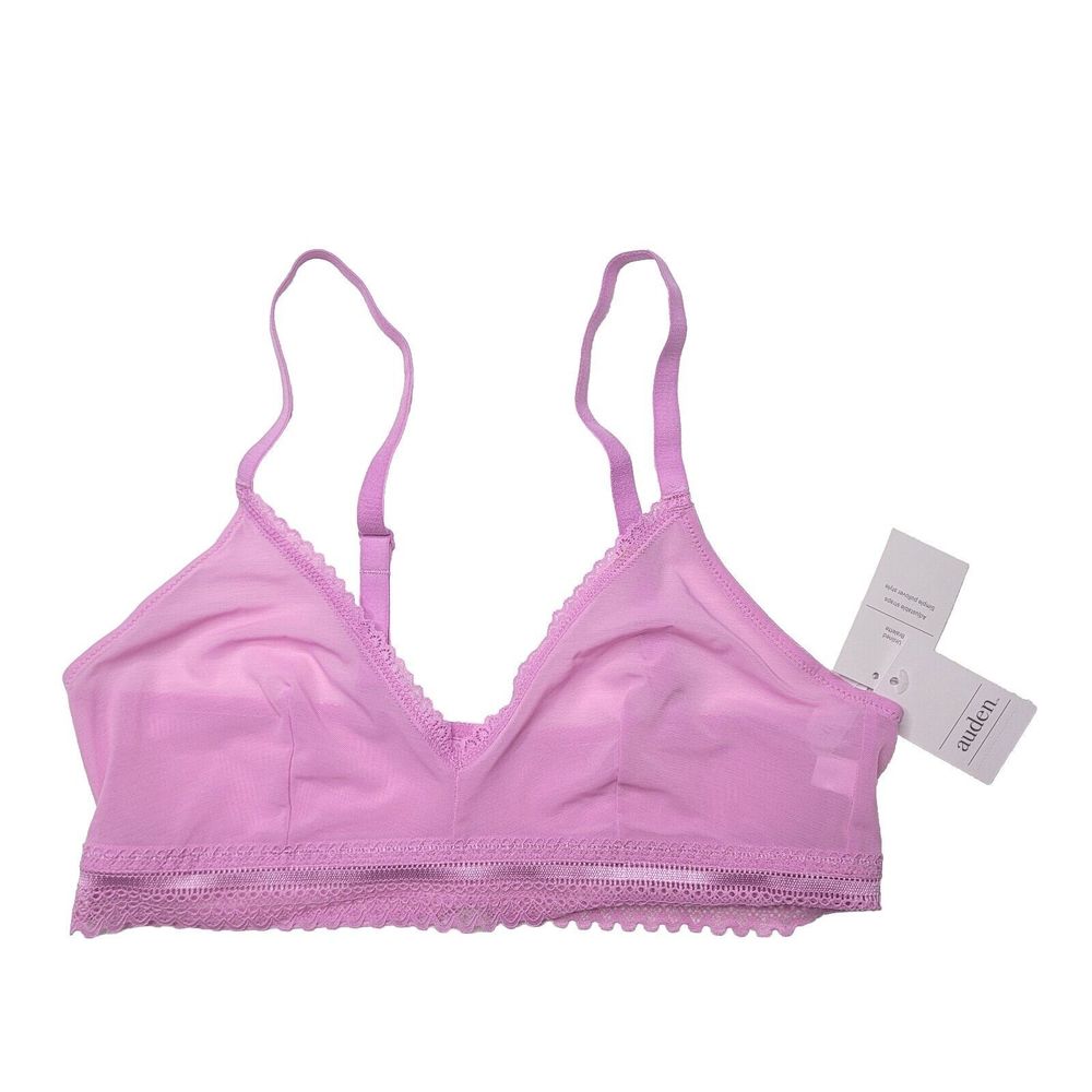 NEW AUDEN LILAC BRALETTE MEDIUM Adjustable Straps 34C 34D 36B 36C